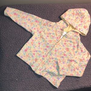 Carter’s yellow, flower sweatshirt, 18-24 months